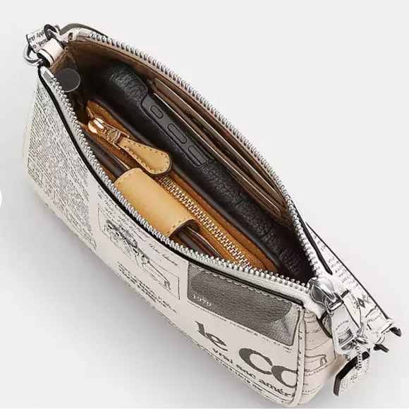 COACH Nolita 19 With Newspaper Print Shoulder Bag - Picture 3 of 8